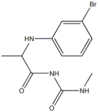 1-{2-[(3-bromophenyl)amino]propanoyl}-3-methylurea Struktur