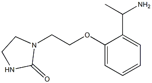 1-{2-[2-(1-aminoethyl)phenoxy]ethyl}imidazolidin-2-one Struktur