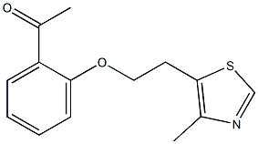 1-{2-[2-(4-methyl-1,3-thiazol-5-yl)ethoxy]phenyl}ethan-1-one Struktur