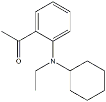 1-{2-[cyclohexyl(ethyl)amino]phenyl}ethan-1-one Struktur