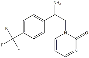 1-{2-amino-2-[4-(trifluoromethyl)phenyl]ethyl}-1,2-dihydropyrimidin-2-one Struktur