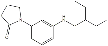 1-{3-[(2-ethylbutyl)amino]phenyl}pyrrolidin-2-one Struktur