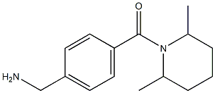 1-{4-[(2,6-dimethylpiperidin-1-yl)carbonyl]phenyl}methanamine Struktur