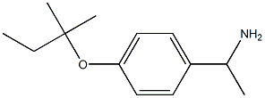 1-{4-[(2-methylbutan-2-yl)oxy]phenyl}ethan-1-amine Struktur