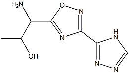 1-amino-1-[3-(4H-1,2,4-triazol-3-yl)-1,2,4-oxadiazol-5-yl]propan-2-ol Struktur