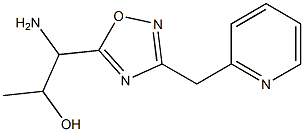 1-amino-1-[3-(pyridin-2-ylmethyl)-1,2,4-oxadiazol-5-yl]propan-2-ol Struktur