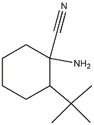 1-amino-2-tert-butylcyclohexanecarbonitrile Struktur