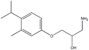 1-amino-3-(4-isopropyl-3-methylphenoxy)propan-2-ol Struktur