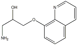 1-amino-3-(quinolin-8-yloxy)propan-2-ol Struktur