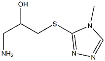 1-amino-3-[(4-methyl-4H-1,2,4-triazol-3-yl)sulfanyl]propan-2-ol Struktur