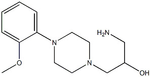 1-amino-3-[4-(2-methoxyphenyl)piperazin-1-yl]propan-2-ol Struktur