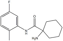 1-amino-N-(5-fluoro-2-methylphenyl)cyclohexanecarboxamide Struktur