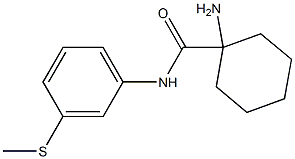 1-amino-N-[3-(methylthio)phenyl]cyclohexanecarboxamide Struktur