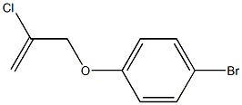 1-bromo-4-[(2-chloroprop-2-enyl)oxy]benzene Struktur