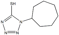 1-cycloheptyl-1H-tetrazole-5-thiol Struktur