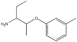 1-ethyl-2-(3-methylphenoxy)propylamine Struktur