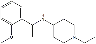 1-ethyl-N-[1-(2-methoxyphenyl)ethyl]piperidin-4-amine Struktur