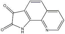 1H-pyrrolo[3,2-h]quinoline-2,3-dione Struktur