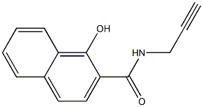 1-hydroxy-N-(prop-2-yn-1-yl)naphthalene-2-carboxamide Struktur