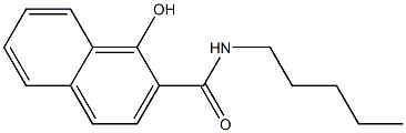 1-hydroxy-N-pentylnaphthalene-2-carboxamide Struktur