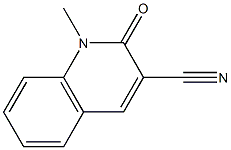 1-methyl-2-oxo-1,2-dihydroquinoline-3-carbonitrile Struktur