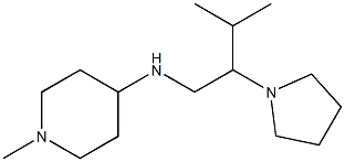 1-methyl-N-[3-methyl-2-(pyrrolidin-1-yl)butyl]piperidin-4-amine Struktur