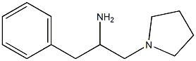 1-phenyl-3-(pyrrolidin-1-yl)propan-2-amine Struktur