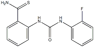 2-({[(2-fluorophenyl)amino]carbonyl}amino)benzenecarbothioamide Struktur