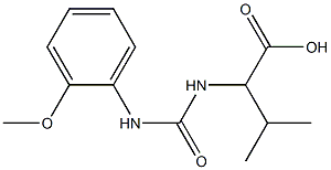 2-({[(2-methoxyphenyl)amino]carbonyl}amino)-3-methylbutanoic acid Struktur