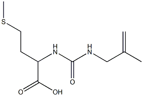 2-({[(2-methylprop-2-enyl)amino]carbonyl}amino)-4-(methylthio)butanoic acid Struktur