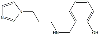 2-({[3-(1H-imidazol-1-yl)propyl]amino}methyl)phenol Struktur