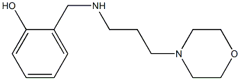 2-({[3-(morpholin-4-yl)propyl]amino}methyl)phenol Struktur