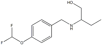 2-({[4-(difluoromethoxy)phenyl]methyl}amino)butan-1-ol Struktur