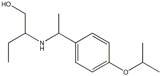 2-({1-[4-(propan-2-yloxy)phenyl]ethyl}amino)butan-1-ol Struktur