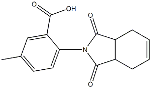 2-(1,3-dioxo-1,3,3a,4,7,7a-hexahydro-2H-isoindol-2-yl)-5-methylbenzoic acid Struktur