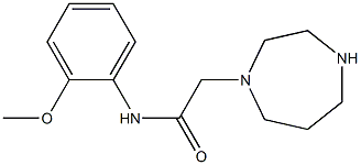 2-(1,4-diazepan-1-yl)-N-(2-methoxyphenyl)acetamide Struktur