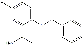 2-(1-aminoethyl)-N-benzyl-4-fluoro-N-methylaniline Struktur