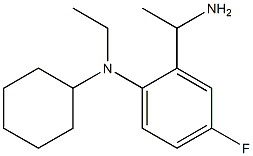 2-(1-aminoethyl)-N-cyclohexyl-N-ethyl-4-fluoroaniline Struktur