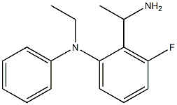 2-(1-aminoethyl)-N-ethyl-3-fluoro-N-phenylaniline Struktur