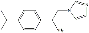 2-(1H-imidazol-1-yl)-1-[4-(propan-2-yl)phenyl]ethan-1-amine Struktur