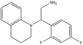 2-(2,4-difluorophenyl)-2-(1,2,3,4-tetrahydroquinolin-1-yl)ethan-1-amine Struktur