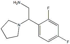 2-(2,4-difluorophenyl)-2-pyrrolidin-1-ylethanamine Struktur