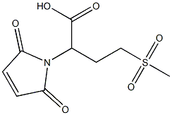 2-(2,5-dioxo-2,5-dihydro-1H-pyrrol-1-yl)-4-methanesulfonylbutanoic acid Struktur