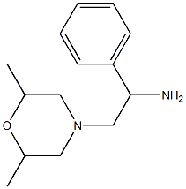 2-(2,6-dimethylmorpholin-4-yl)-1-phenylethanamine Struktur