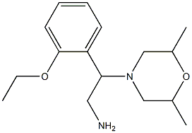 2-(2,6-dimethylmorpholin-4-yl)-2-(2-ethoxyphenyl)ethanamine Struktur