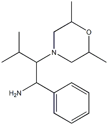 2-(2,6-dimethylmorpholin-4-yl)-3-methyl-1-phenylbutan-1-amine Struktur