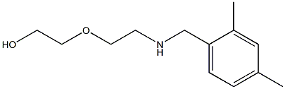 2-(2-{[(2,4-dimethylphenyl)methyl]amino}ethoxy)ethan-1-ol Struktur