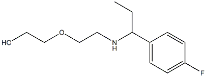 2-(2-{[1-(4-fluorophenyl)propyl]amino}ethoxy)ethan-1-ol Struktur