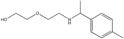 2-(2-{[1-(4-methylphenyl)ethyl]amino}ethoxy)ethan-1-ol Struktur