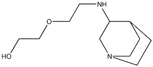 2-(2-{1-azabicyclo[2.2.2]octan-3-ylamino}ethoxy)ethan-1-ol Struktur